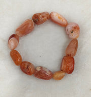 RED CARNELIAN TUMBLE BRACELET